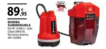 Oferta de Bomba Submergible por 89,95€ en Fes Més