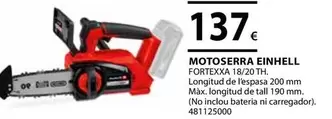Oferta de Einhell - Motosierra por 137€ en Fes Més