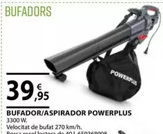 Oferta de Power Plus - Bufador/Aspirador  por 39,95€ en Fes Més
