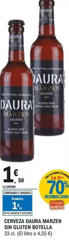 Oferta de Daura - Cerveza Marzen Sin Gluten por 1,5€ en E.Leclerc