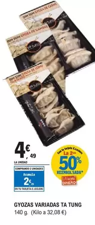 Oferta de Ta Tung - Gyozas Variadas  por 4,49€ en E.Leclerc