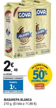 Oferta de Goya - Masarepa Blanca  por 2,49€ en E.Leclerc