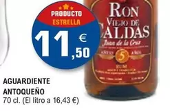 Oferta de Ron Viejo De Caldas - Aguardiente Antoqueno por 11,5€ en E.Leclerc