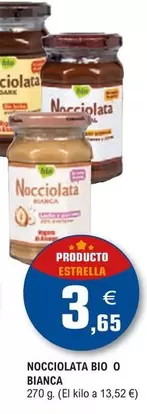 Oferta de Nocciolata Bio O Bianca por 3,65€ en E.Leclerc