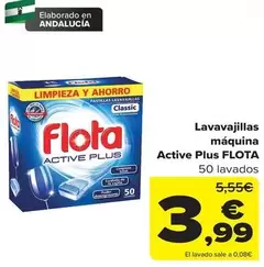 Oferta de Flota - Lavavajillas maquina Active Plus por 3,99€ en Carrefour