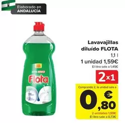 Oferta de Flota - Lavavajillas Diluido por 1,59€ en Carrefour