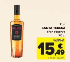 Oferta de Santa teresa - Ron por 15,49€ en Carrefour
