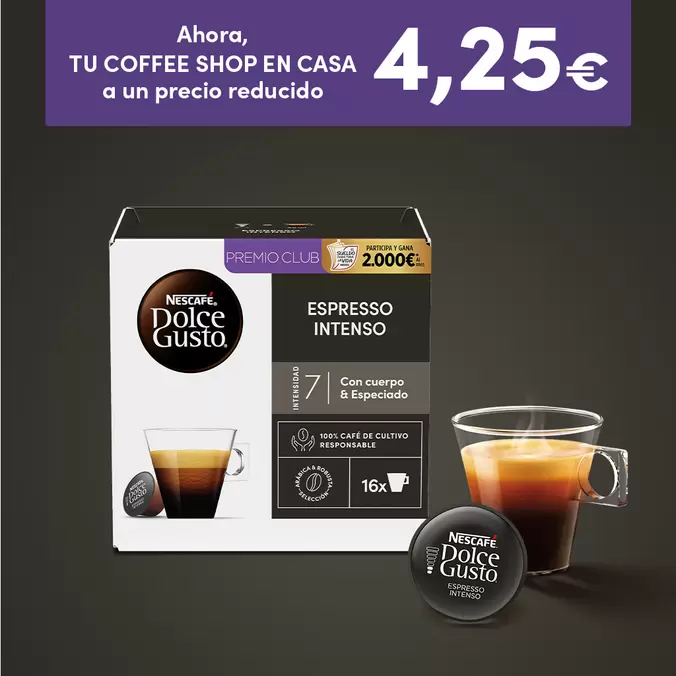 Oferta de Espresso Intenso en NESCAFÉ® Dolce Gusto®