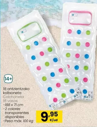 Oferta de Intex - Colchoneta 18 Vasos por 9,95€ en Eroski