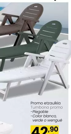 Oferta de Tumbona Promo por 42,9€ en Eroski