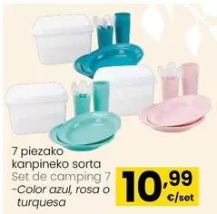 Oferta de Set De Camping 7 por 10,99€ en Eroski