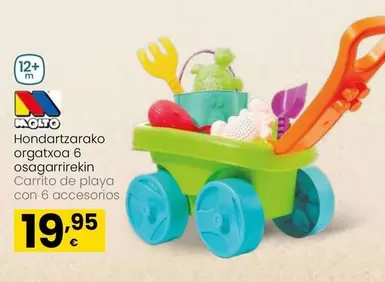 Oferta de Molto - Carrito De Playa Con 6 Accesorios por 19,95€ en Eroski