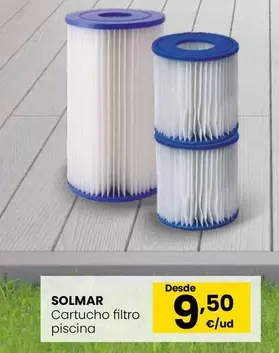 Oferta de Solmar - Cartucho Filtro Piscina por 9,5€ en Eroski