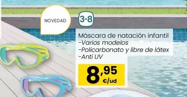 Oferta de Máscara De Natación Infantil por 8,95€ en Eroski