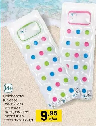 Oferta de Intex - Colchoneta 18 Vasos por 9,95€ en Eroski