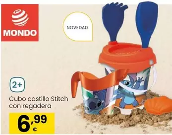 Oferta de Mondo - Cubo Castillo Stitch Con Regadera por 6,99€ en Eroski