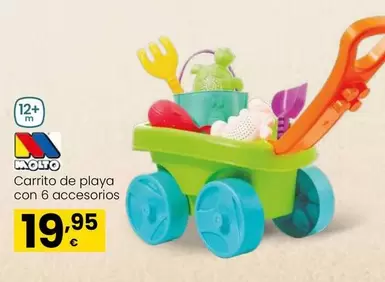 Oferta de Molto - Carrito De Playa Con 6 Accesorios por 19,95€ en Eroski