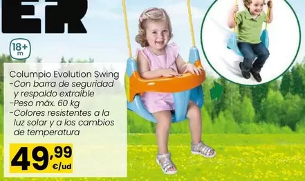 Oferta de Feber - Columpio Evolution Swing por 49,99€ en Eroski