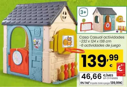 Oferta de Feber - Casa Casual Actividades por 139,99€ en Eroski