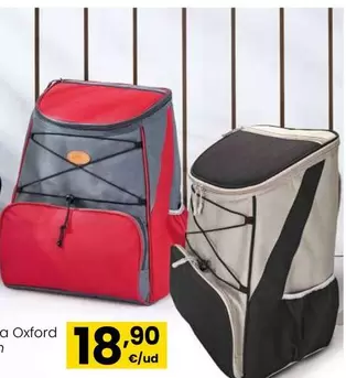 Oferta de Nevera Mochila Oxford por 18,9€ en Eroski