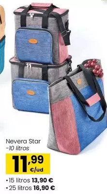 Oferta de Nevera Star por 11,99€ en Eroski