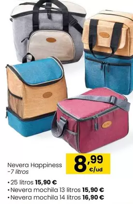 Oferta de Nevera Happiness por 8,99€ en Eroski