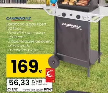 Oferta de Campingaz - Barbacoa A Gas Xpert 100 Litros por 169€ en Eroski