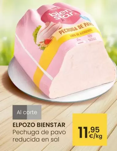 Oferta de Elpozo - Pechuga De Pavo Reducida En Sal por 11,95€ en Eroski