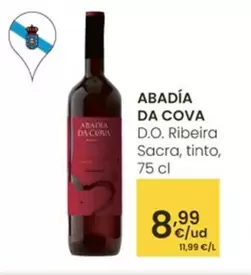 Oferta de Abadia Da Cova - D.O. Ribeira Sacra, Tinto por 8,99€ en Eroski