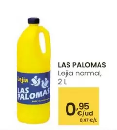 Oferta de Las Palomas - Lejia Normal por 0,95€ en Eroski