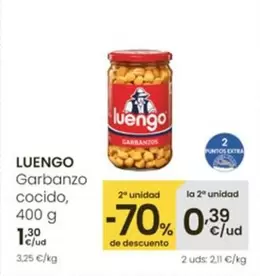 Oferta de Luengo - Garbanzos Cocido por 1,3€ en Eroski