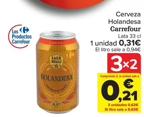 Oferta de Carrefour - Cerveza Holandesa en Carrefour