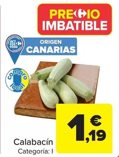 Oferta de Calabacín  por 1,19€ en Carrefour