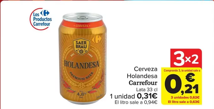 Oferta de Carrefour - Cerveza Holandesa en Carrefour