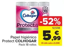 Oferta de Colhogar - Papel Higiénico Protect  por 5,99€ en Carrefour