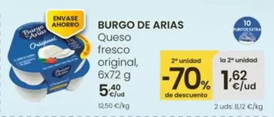 Oferta de Burgo De Arias - Queso Fresco Original por 5,4€ en Eroski