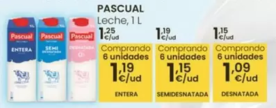 Oferta de Pascual - Leche por 1,15€ en Eroski