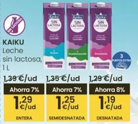 Oferta de Kaiku - Leche Sin Lactosa por 1,19€ en Eroski