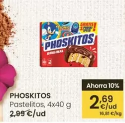 Oferta de Phoskitos - Pastelitos por 2,69€ en Eroski