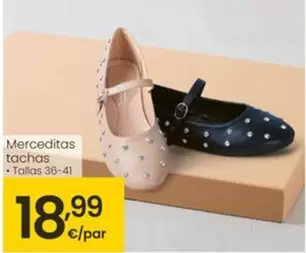 Oferta de Merceditas Tachas por 18,99€ en Eroski