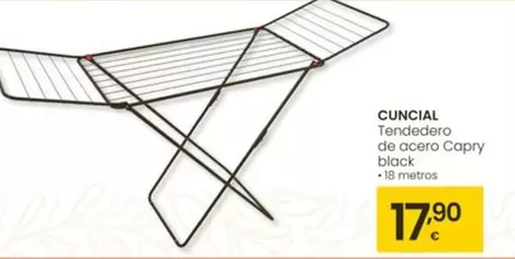 Oferta de Cuncial - Tendedero De Acero Capry Black por 17,9€ en Eroski