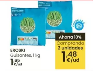 Oferta de Eroski - Guisantes por 1,65€ en Eroski