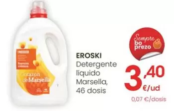 Oferta de Eroski - Detergente Liquido Marsella por 3,4€ en Eroski