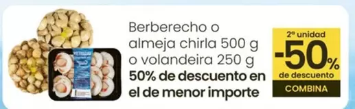 Oferta de Berberecho O Almeja Chirla O Volandeira en Eroski