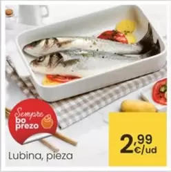 Oferta de Lubina, Pieza por 2,99€ en Eroski