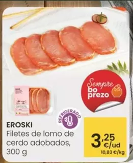 Oferta de Eroski - Filetes De Lomo De Cerdo Adobados por 3,25€ en Eroski