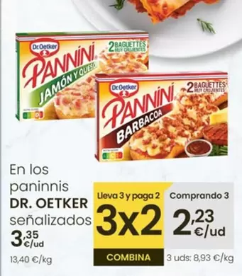 Oferta de Dr Oetker - En Los Paninis por 3,35€ en Eroski