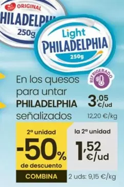 Oferta de Philadelphia - En Los Quesos Para Untar por 3,05€ en Eroski