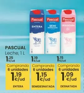 Oferta de Pascual - Leche por 1,15€ en Eroski