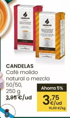 Oferta de Candelas - Cafe Molido Natural O Mezcla por 3,75€ en Eroski